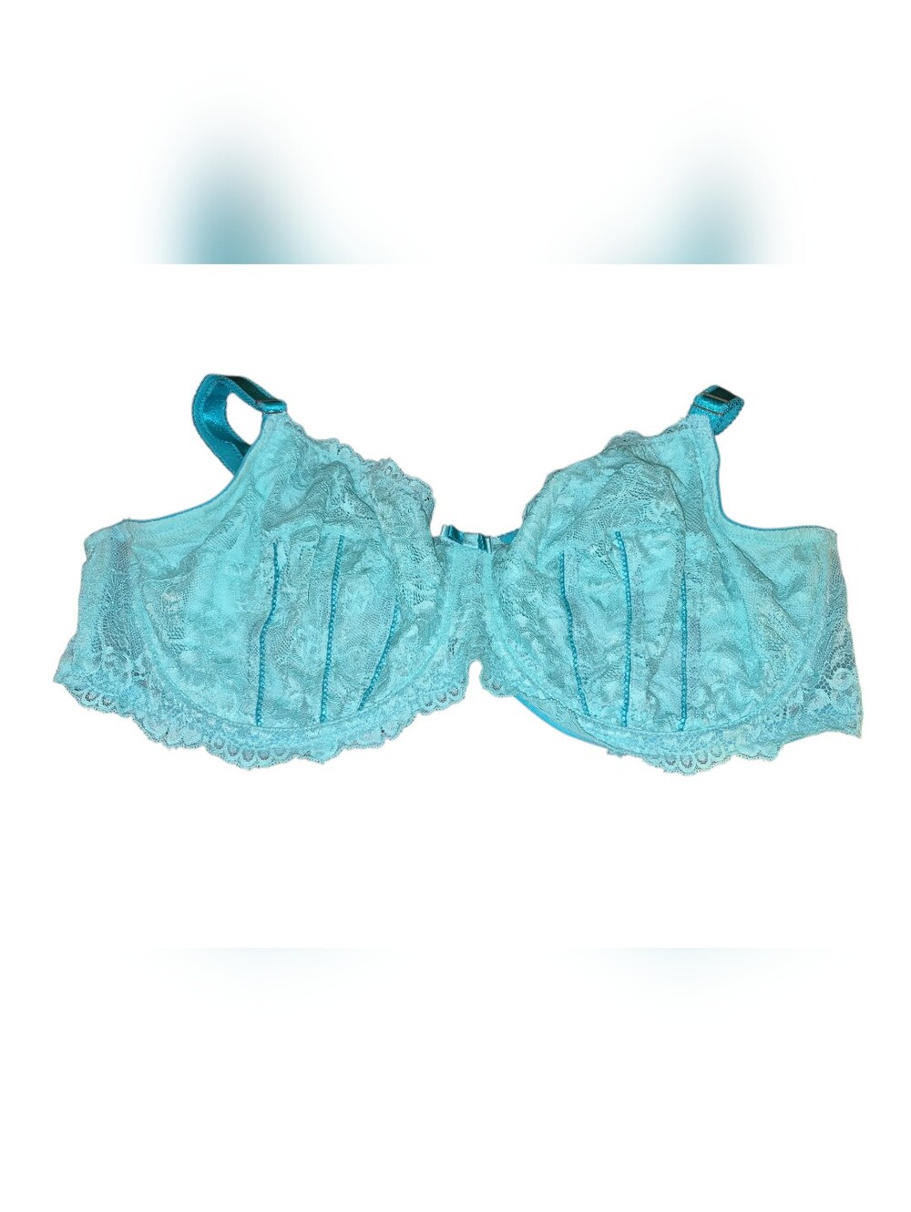 Adore Me Lace Underwire Bra in Teal Blue